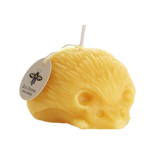 Hedgehog Candle – Beeswax – Handcrafted - Big Dipper Wax Works