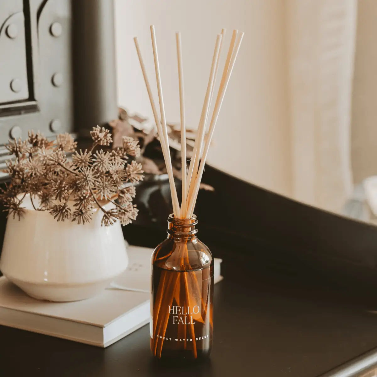Hello Fall Amber Reed Diffuser - Sweet Water Decor