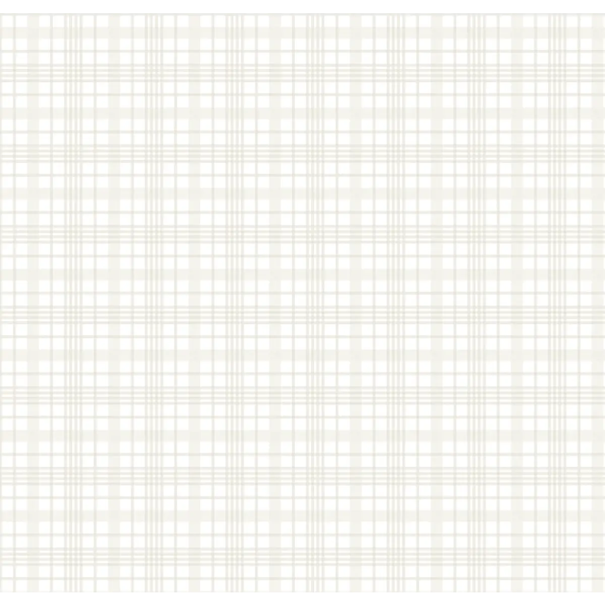 Henry Wallpaper - Simple Plaid Check - by Kourtni Gunn - Sample 1 foot by 1 foot / Beige - Loomwell Home Goods