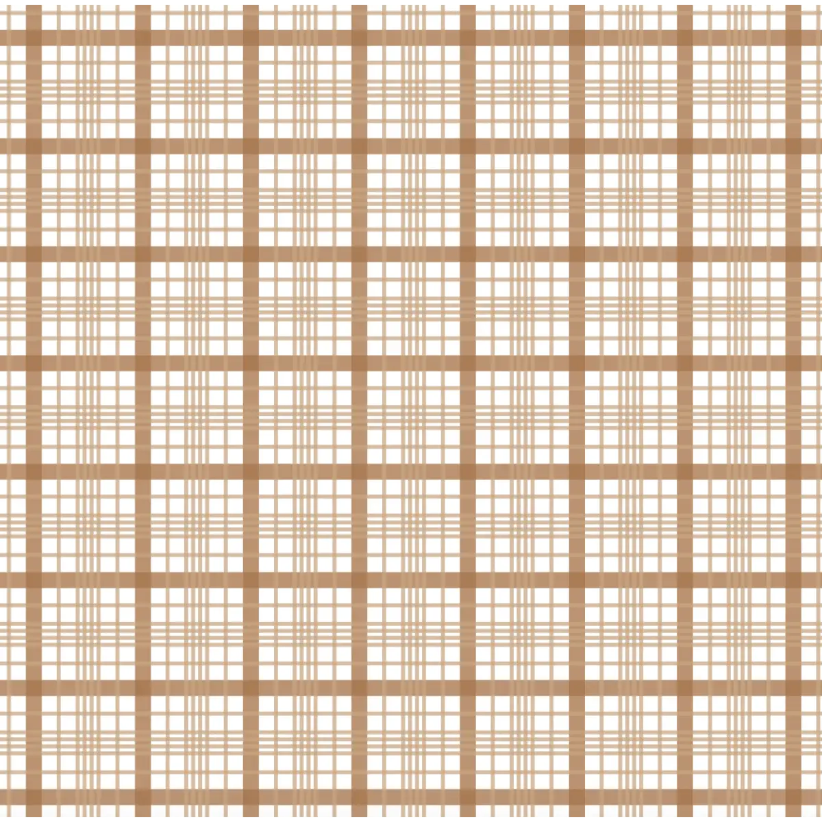 Henry Wallpaper - Simple Plaid Check - by Kourtni Gunn - Sample 1 foot by 1 foot / Camel - Loomwell Home Goods