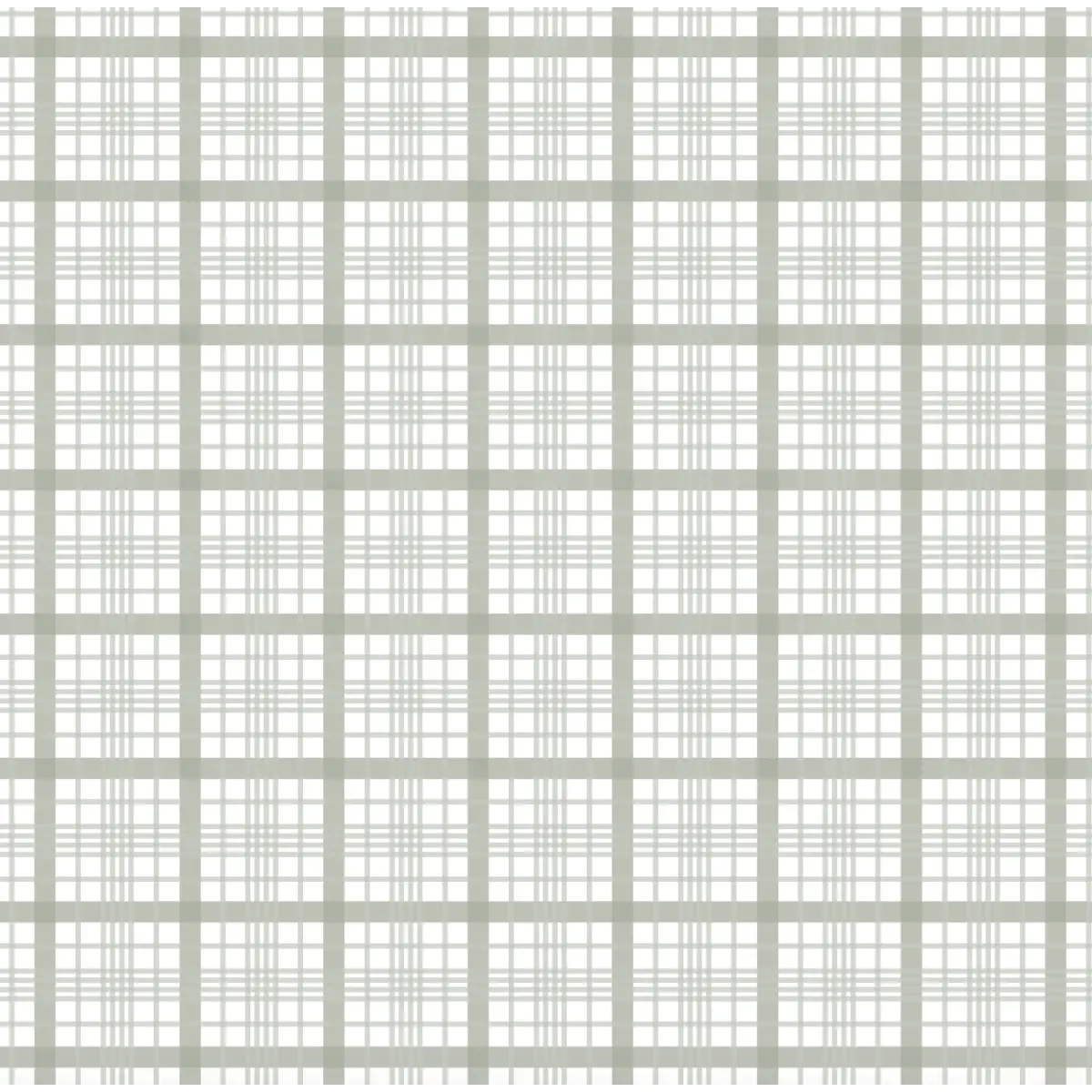 Henry Wallpaper - Simple Plaid Check - by Kourtni Gunn - Sample 1 foot by 1 foot / Sage - Loomwell Home Goods