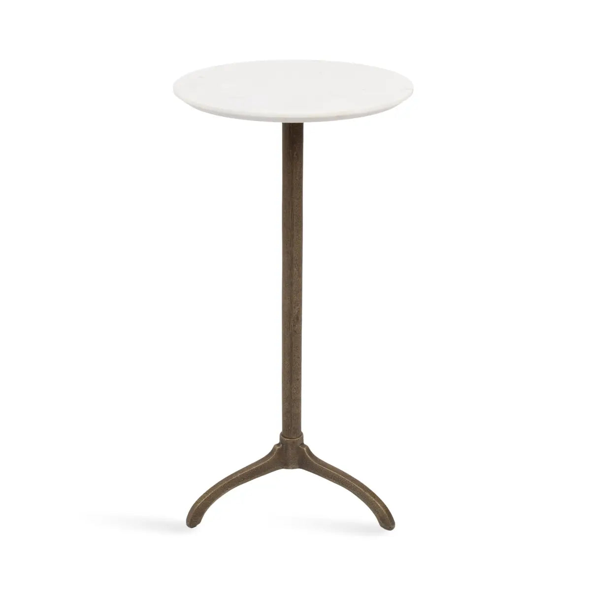 Henshall Marble Round Side Table or Plant Stand - kateandlaurel