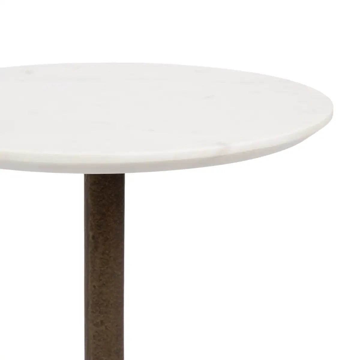 Henshall Marble Round Side Table or Plant Stand - kateandlaurel