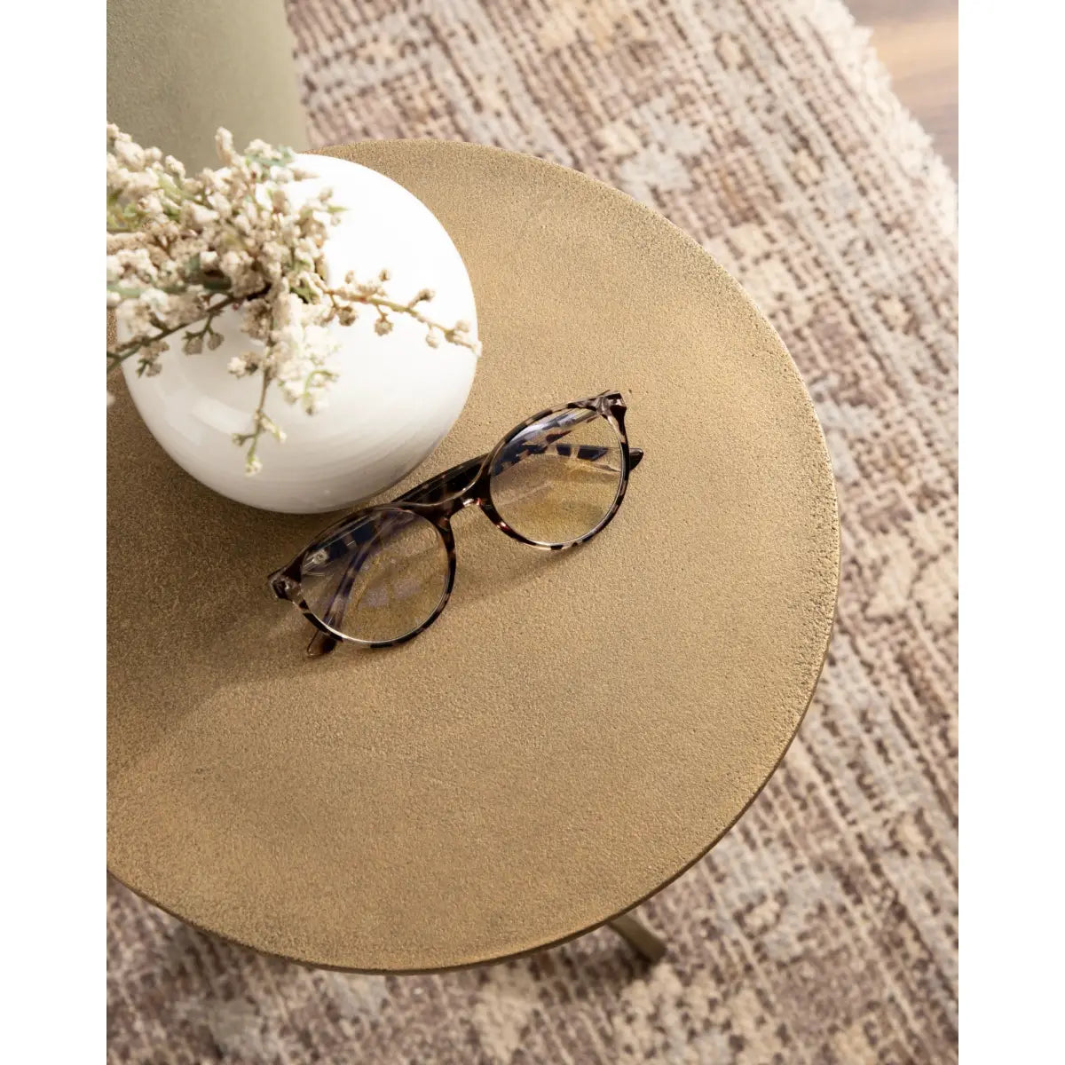 Henshall Round Metal Side Table - kateandlaurel