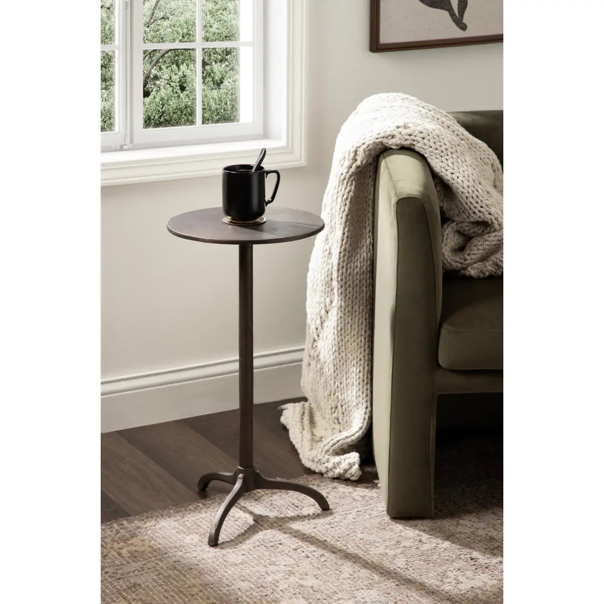 Henshall Round Metal Side Table - kateandlaurel