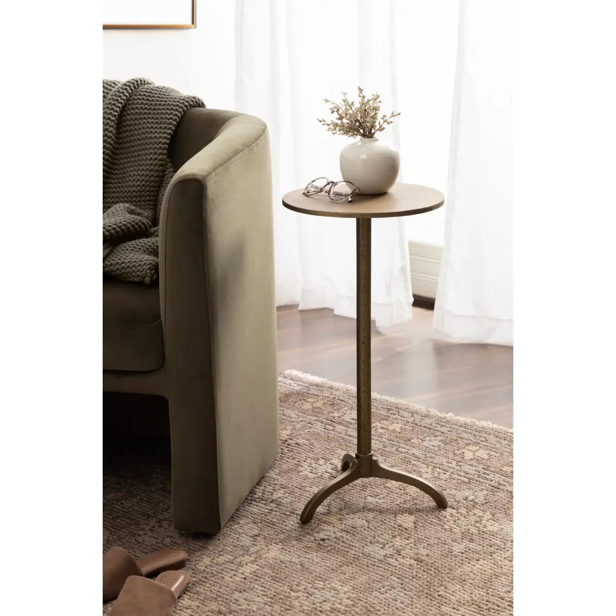 Henshall Round Metal Side Table - kateandlaurel