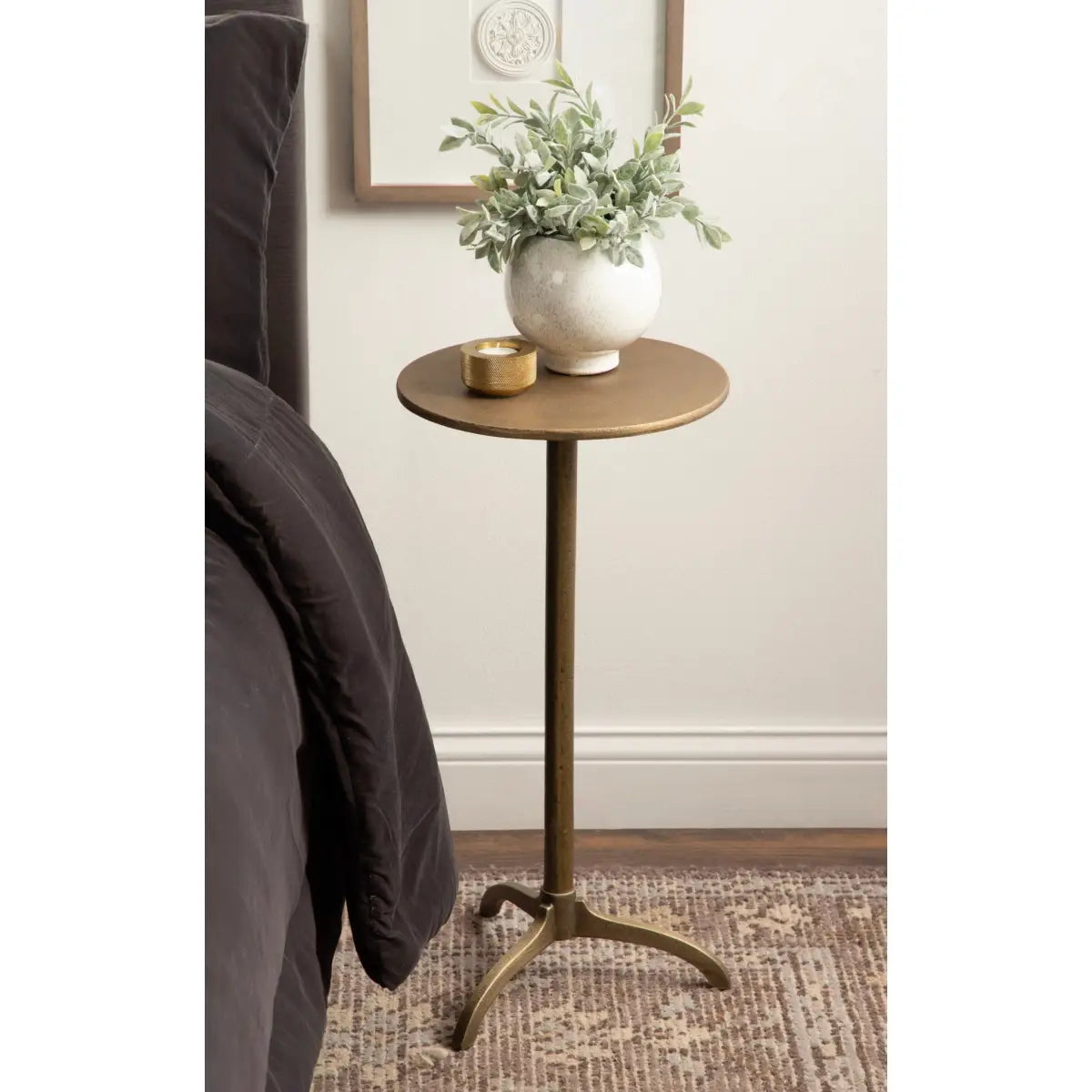 Henshall Round Metal Side Table - kateandlaurel