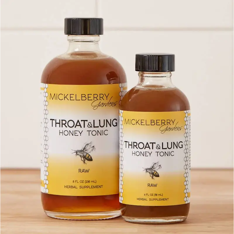 Herbal Honey Tonic - Throat and Lung - Respiratory Support - Mickelberry Gardens