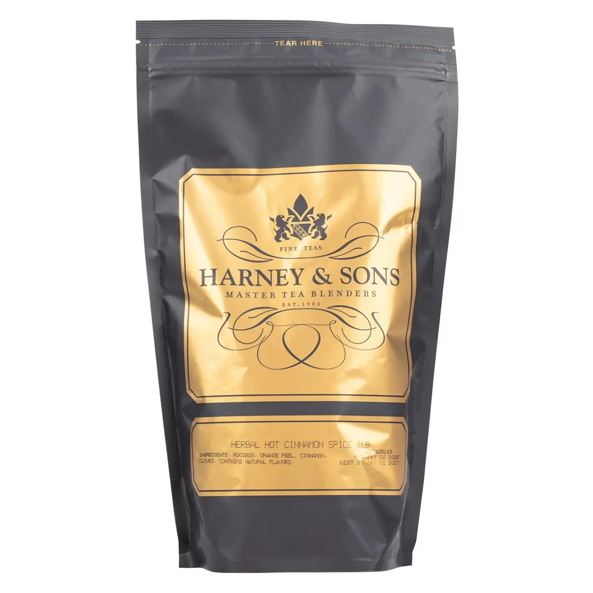 Herbal Hot Cinnamon Spice Tea - Loose / 1 lb. Bag - Harney & Sons Fine Teas