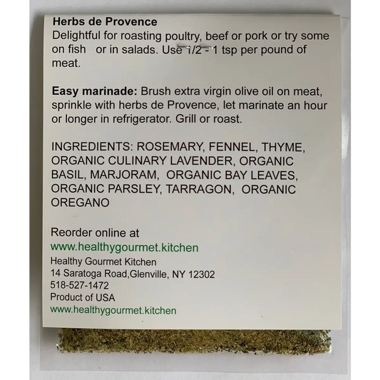 Seasoning Mix - Herbs de Provence - Healthy Gourmet Kitchen