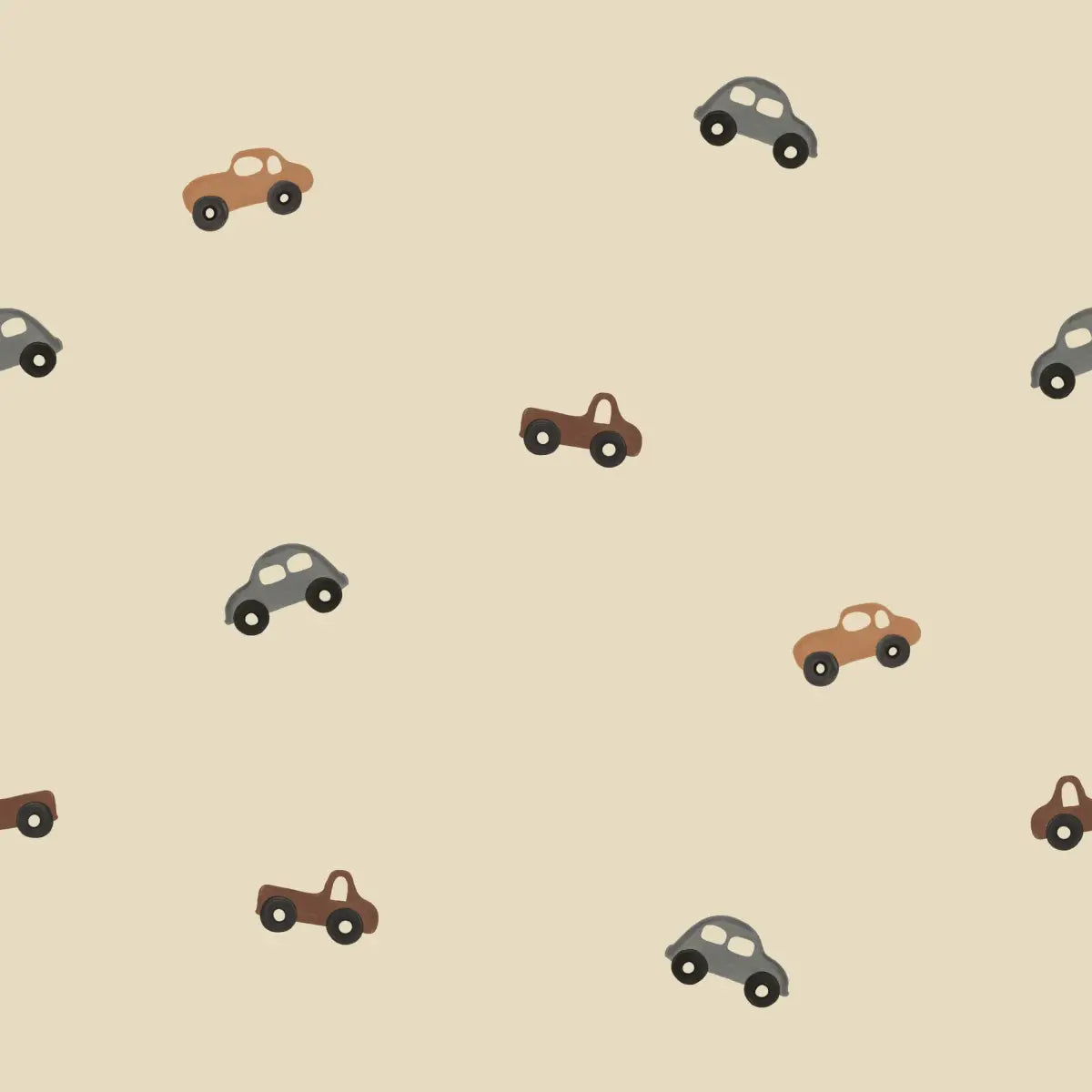 Herby Wallpaper - Kids Trucks and Cars - Sample 1 foot by 1 foot - Loomwell Home Goods