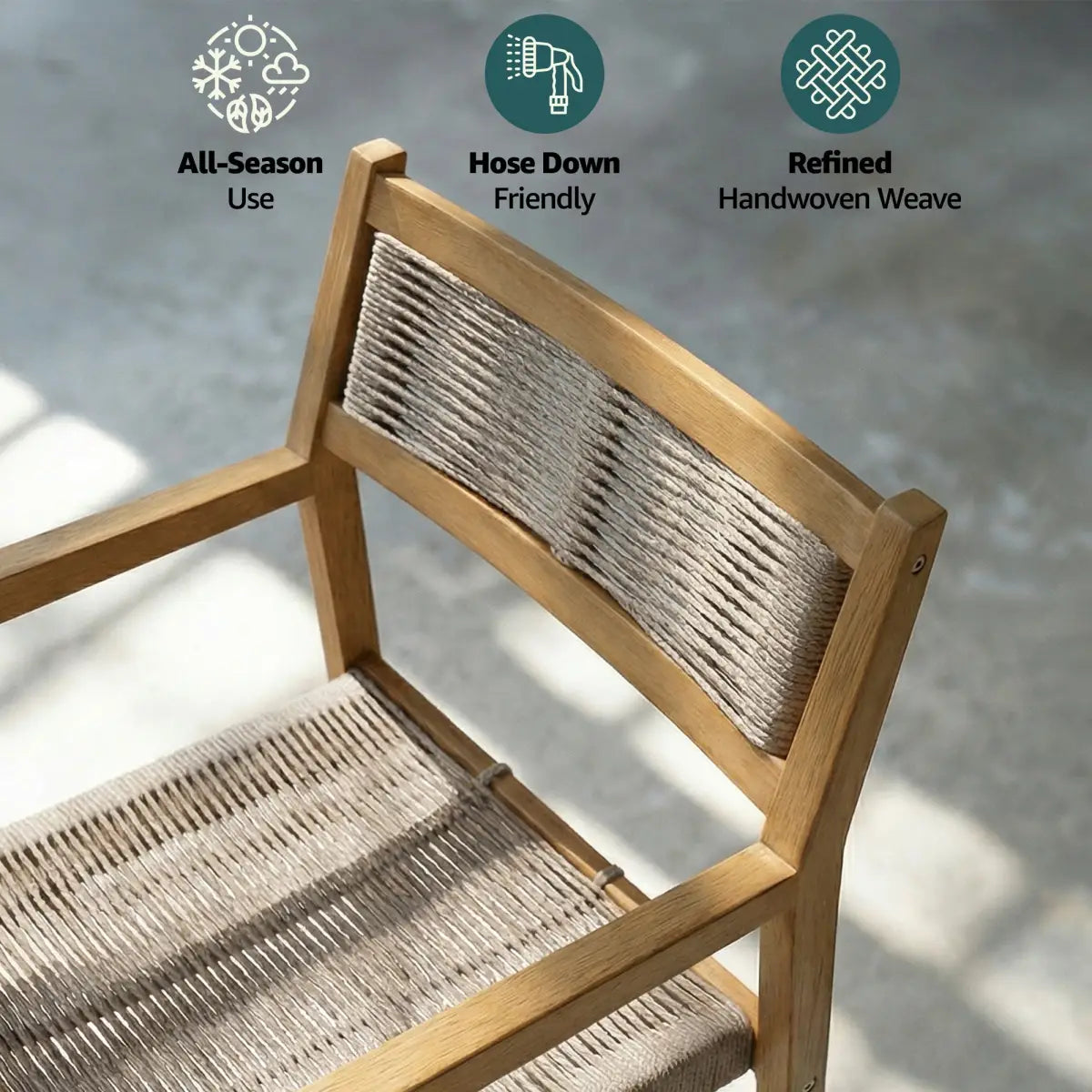 Outdoor Armchair - Heritage Standard - Acacia Wood - Megsu
