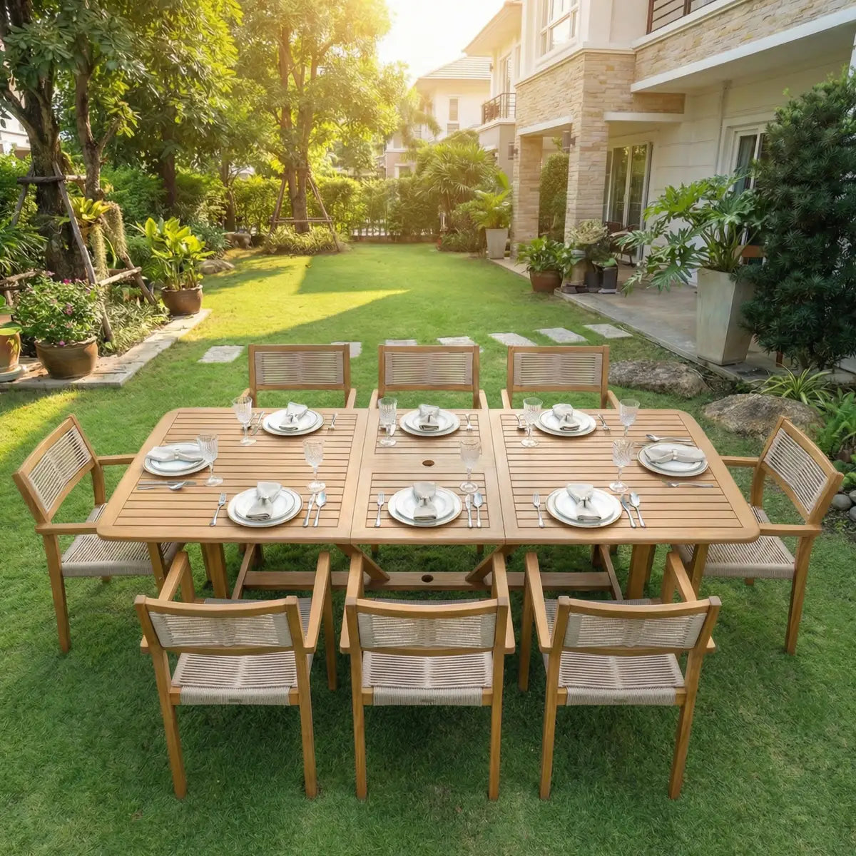 Outdoor Armchair - Heritage Standard - Acacia Wood - Megsu