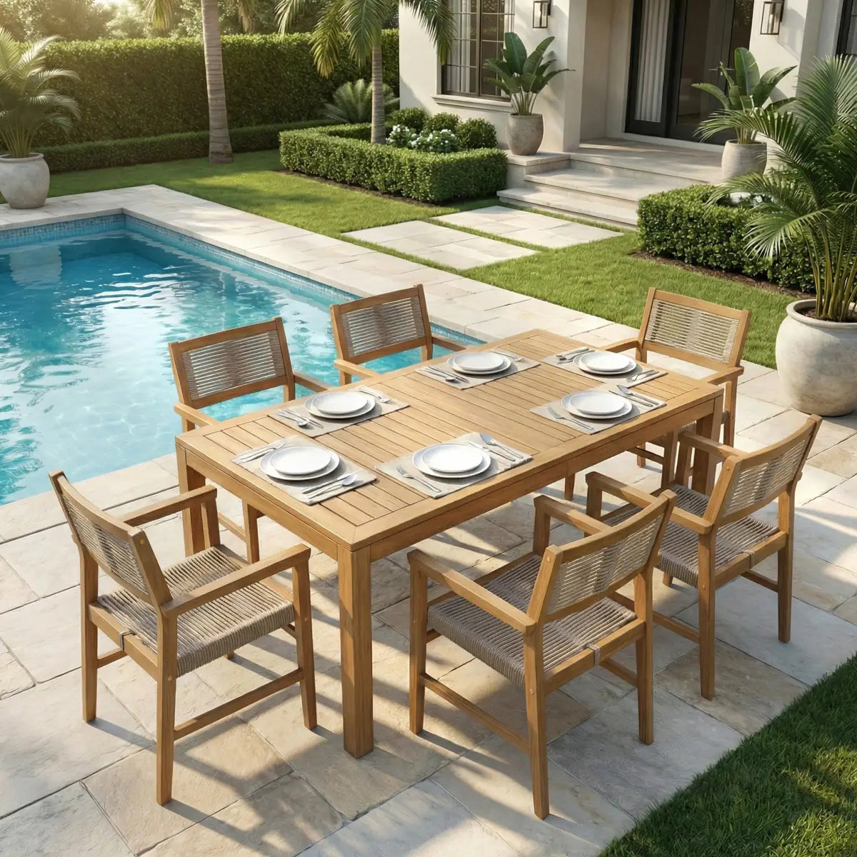 Outdoor Armchair - Heritage Standard - Acacia Wood - Megsu