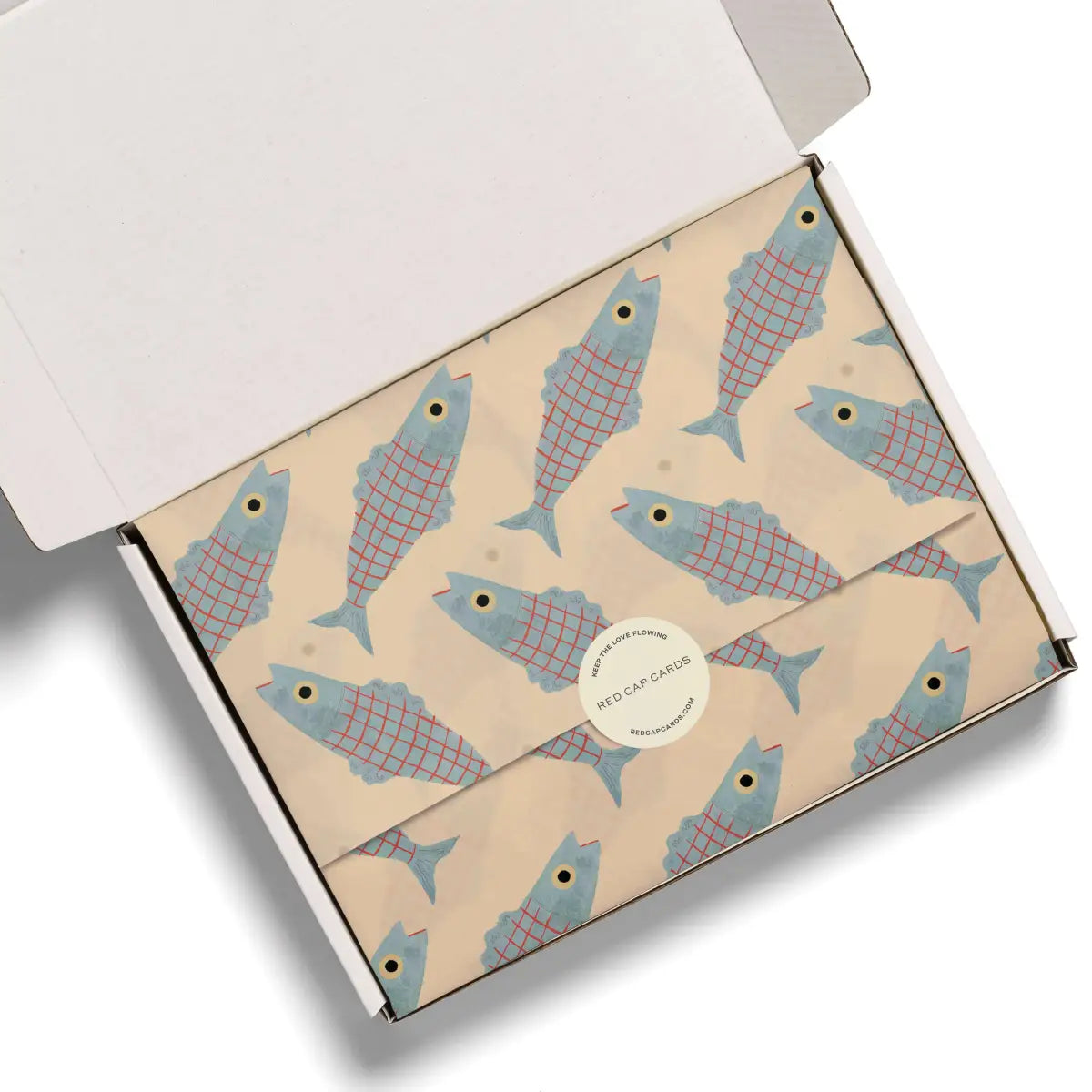 Tissue Paper - Herring - Red Cap Cards
