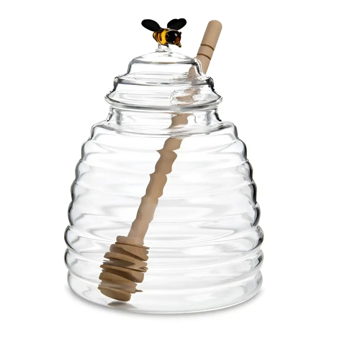 Glass Honey Jar with Lid and Honey Dipper - HIC - Harold Import Co.