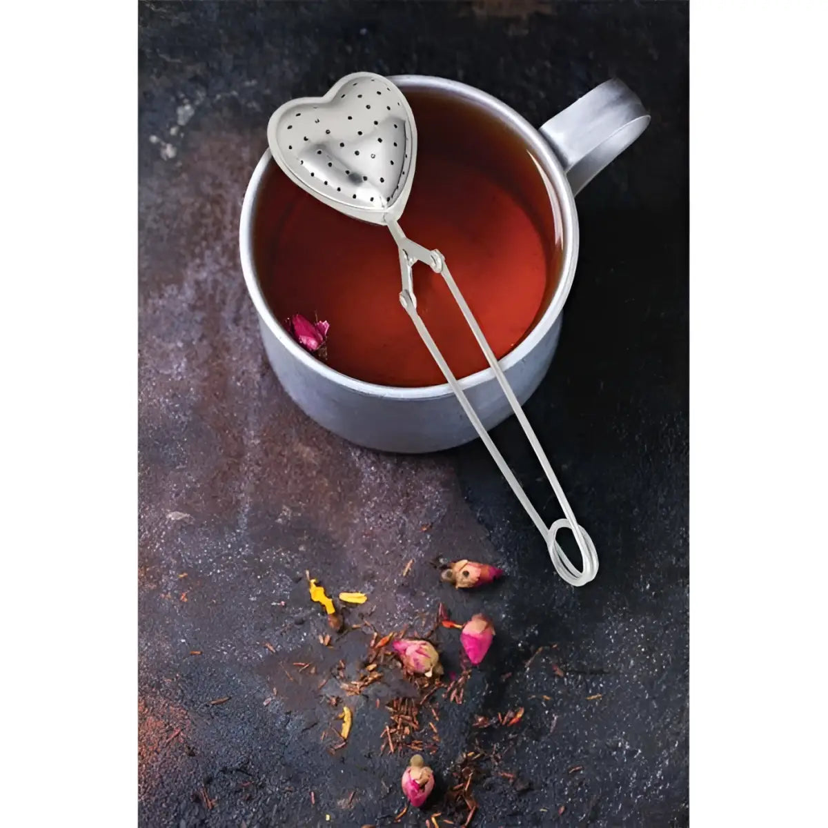 Tea Strainer or Infuser - Heart - HIC - Harold Import Co.