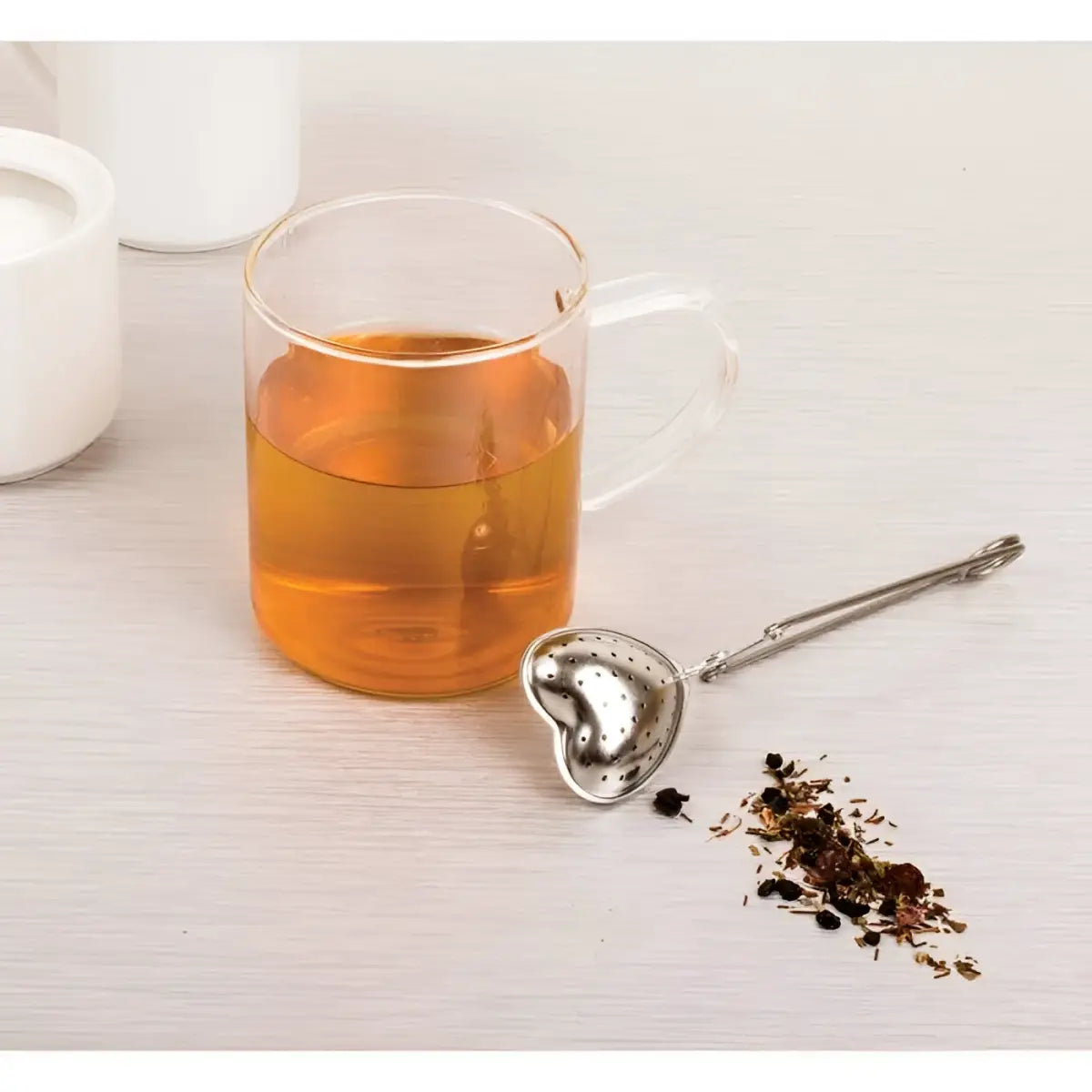 Tea Strainer or Infuser - Heart - HIC - Harold Import Co.
