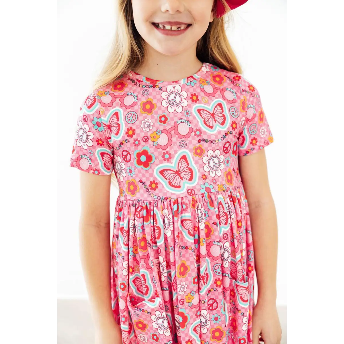 Hippie Sissy S/S Pocket Twirl Dress - 6-12M - Mila & Rose ®