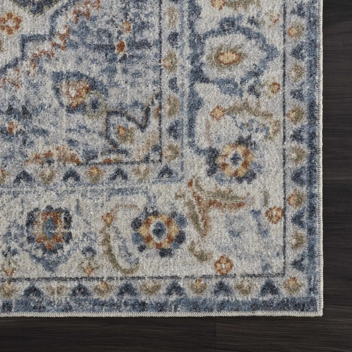 Hiti Cream & Blue Washable Rug - Boutique Rugs