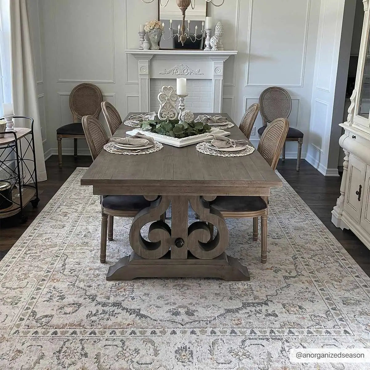 Hiti Cream Washable Performance Rug - 7’10’’ x 10’ Rectangle - Boutique Rugs