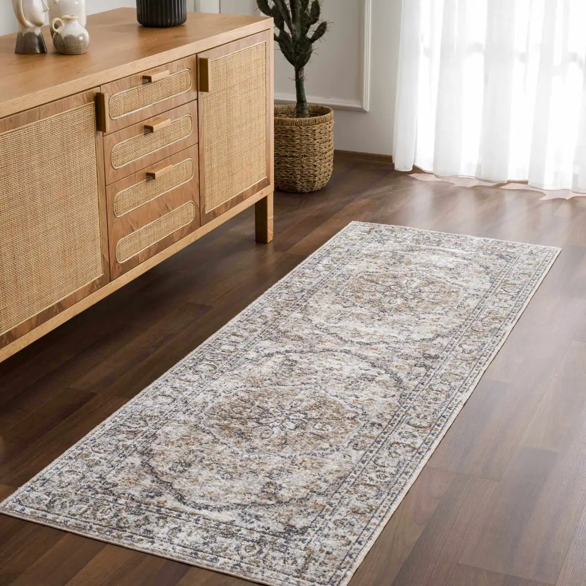 Hiti Cream Washable Performance Rug - Boutique Rugs