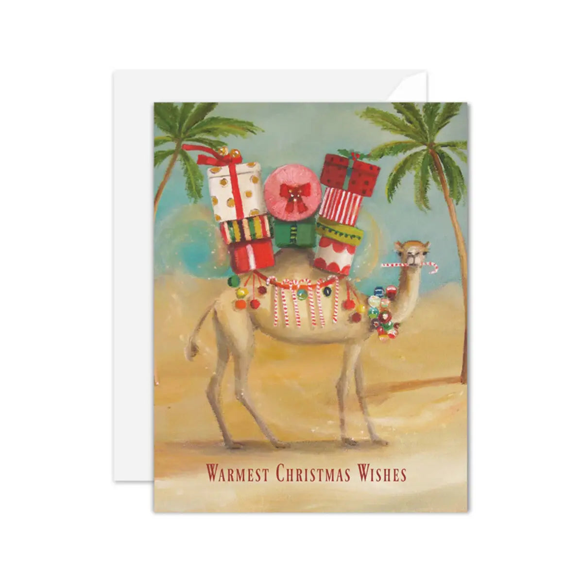 Holiday Card - Warmest Christmas Wishes - JANET HILL STUDIO