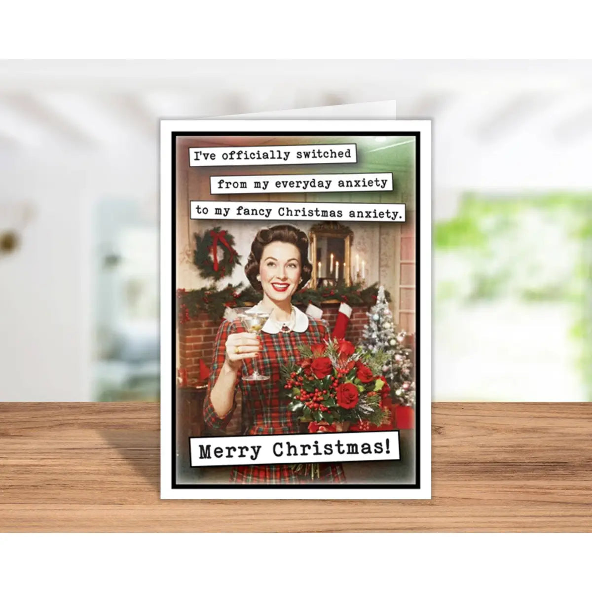 Funny Christmas Card - Fancy Anxiety - Katie Doodle | Boutique Greeting Cards & Birthday Gifts