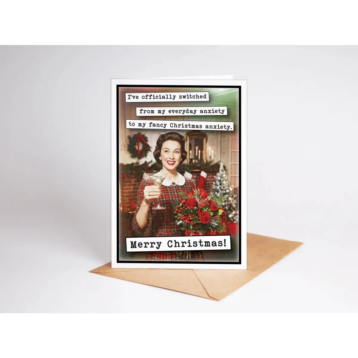 Funny Christmas Card - Fancy Anxiety - Katie Doodle | Boutique Greeting Cards & Birthday Gifts