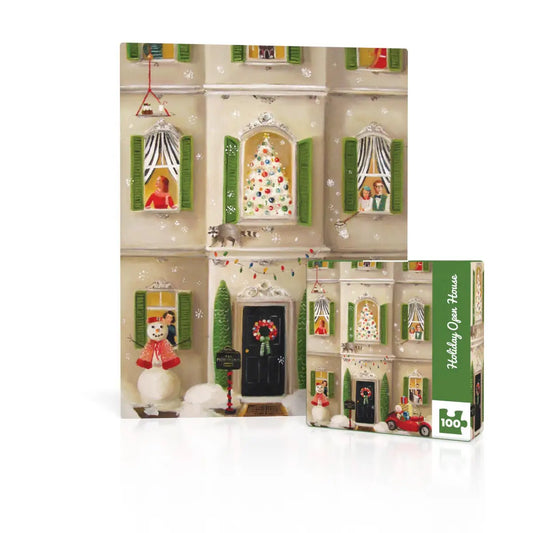 Mini Puzzle - Holiday Open House - 100 Piece - New York Puzzle Company
