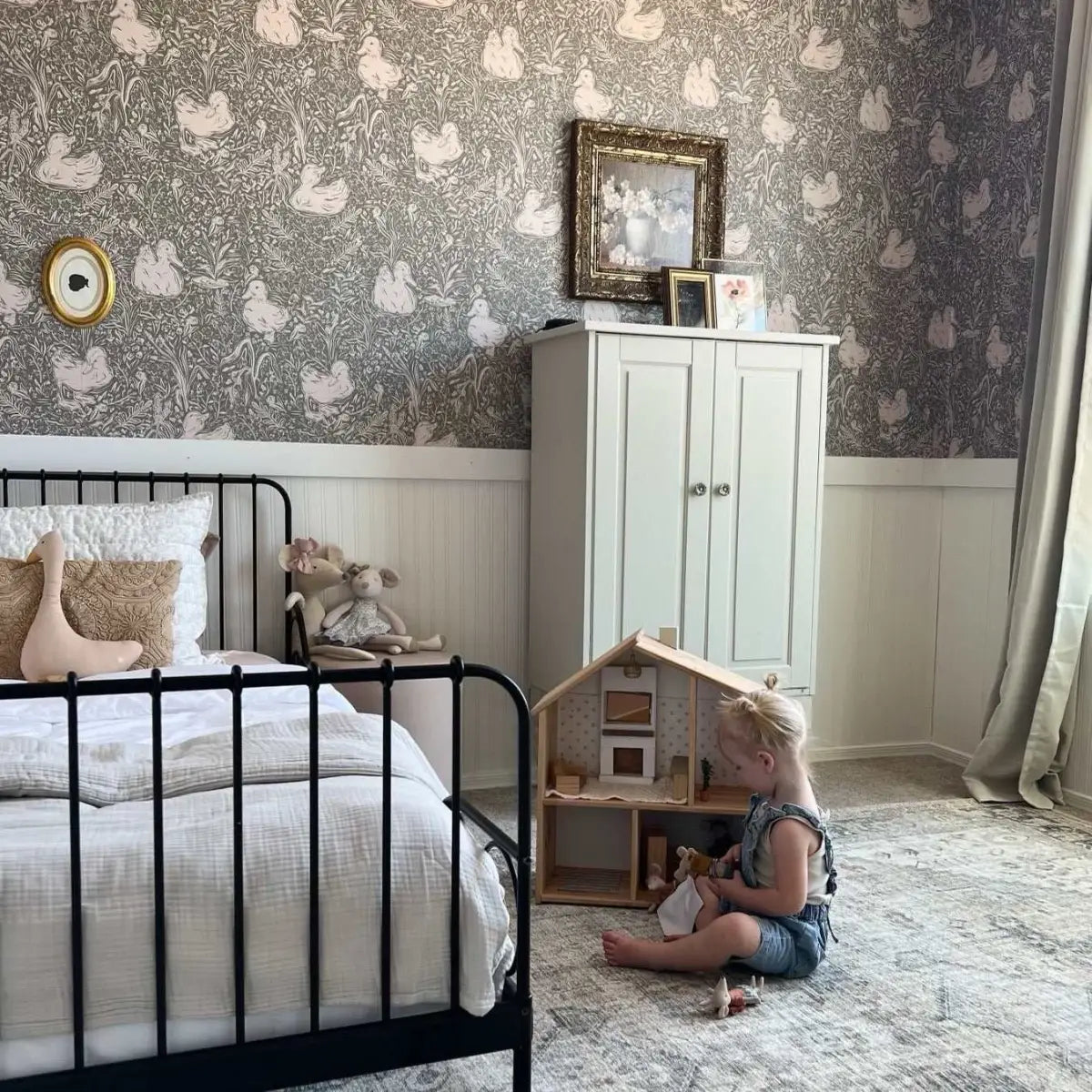 Hollingworth Wallpaper - Ducks - by Aubrey Fairchild - Loomwell Home Goods
