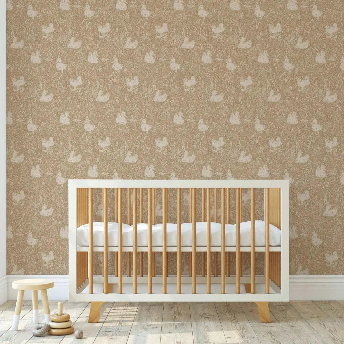 Hollingworth Wallpaper - Ducks - by Aubrey Fairchild - Loomwell Home Goods