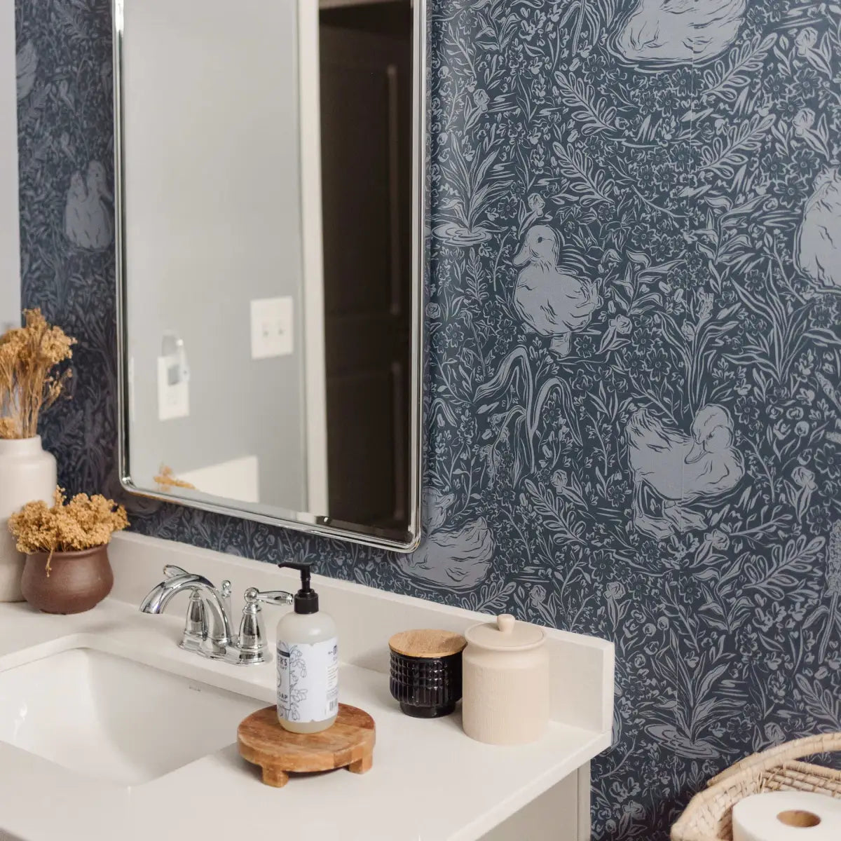 Hollingworth Wallpaper - Ducks - by Aubrey Fairchild - Loomwell Home Goods