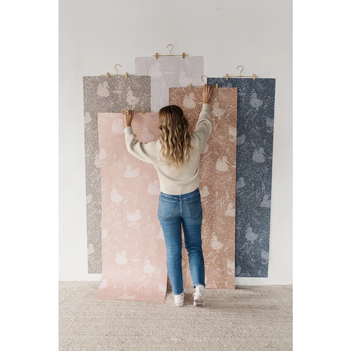 Hollingworth Wallpaper - Ducks - by Aubrey Fairchild - Loomwell Home Goods