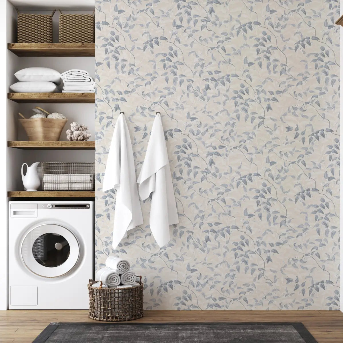 Hollins Wallpaper - Vines and Leaves - by Aynsley Ovard x Bloomery Decor - Loomwell Home Goods