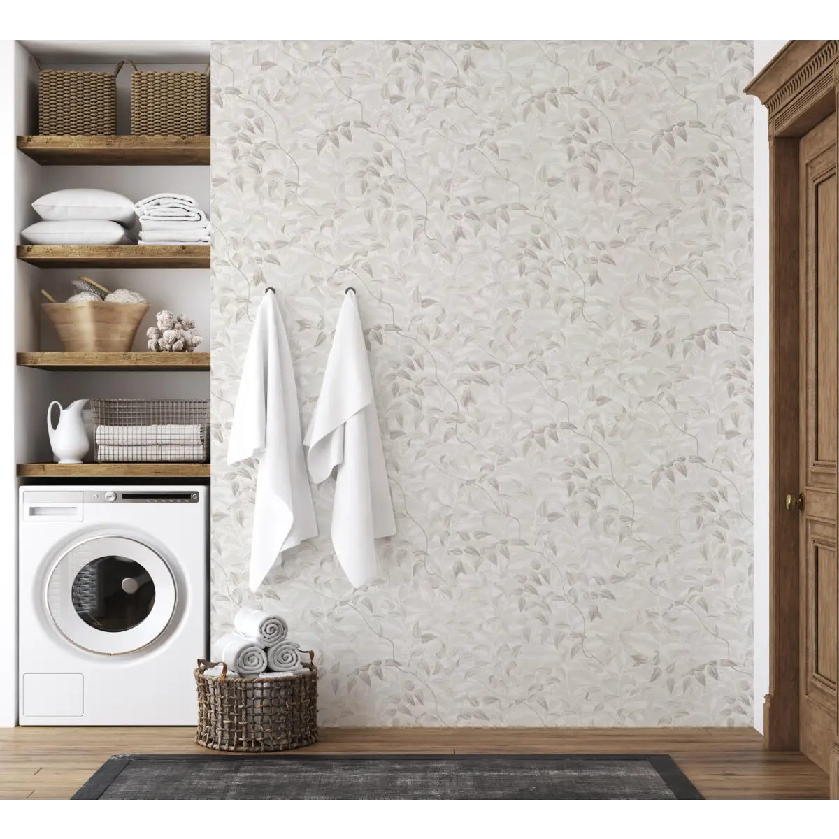 Hollins Wallpaper - Vines and Leaves - by Aynsley Ovard x Bloomery Decor - Loomwell Home Goods
