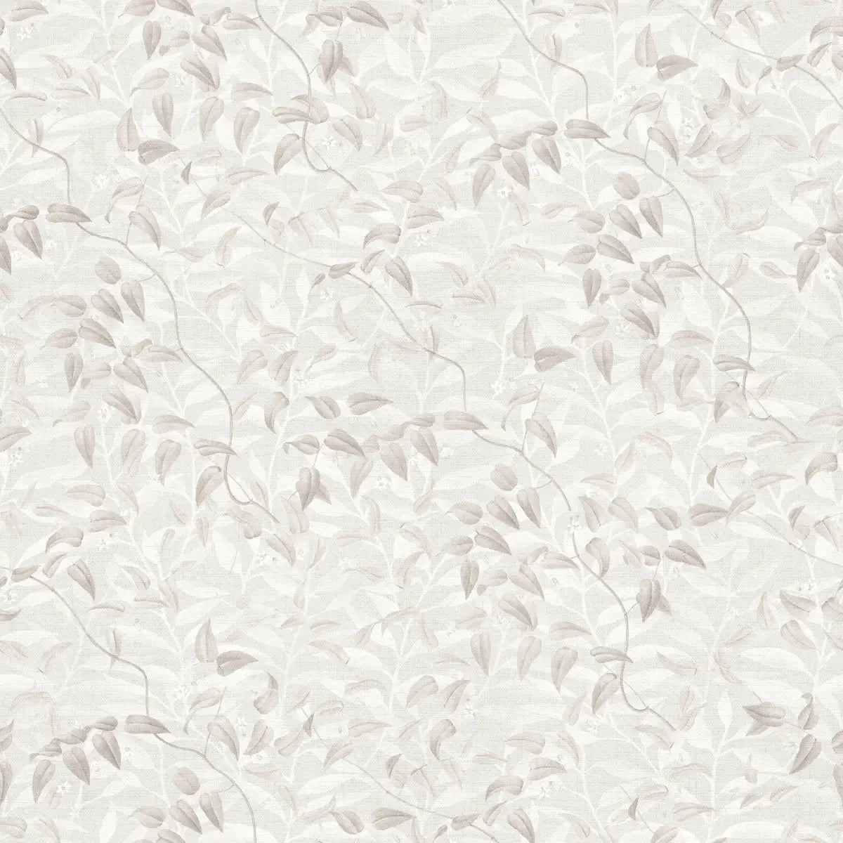 Hollins Wallpaper - Vines and Leaves - by Aynsley Ovard x Bloomery Decor - Sample 1 foot by 1 foot / Ivory - Loomwell