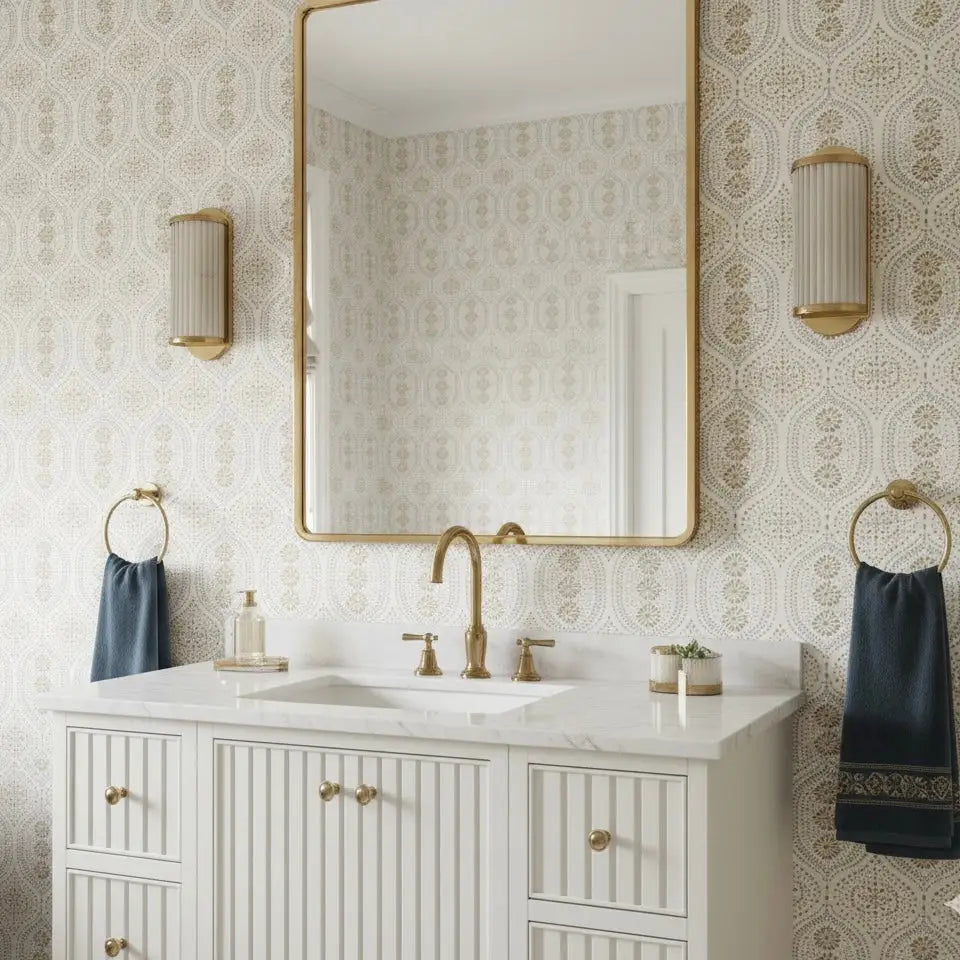 Holloway Wallpaper - Dot Pattern - by Brittany Polatis Design - Loomwell Home Goods