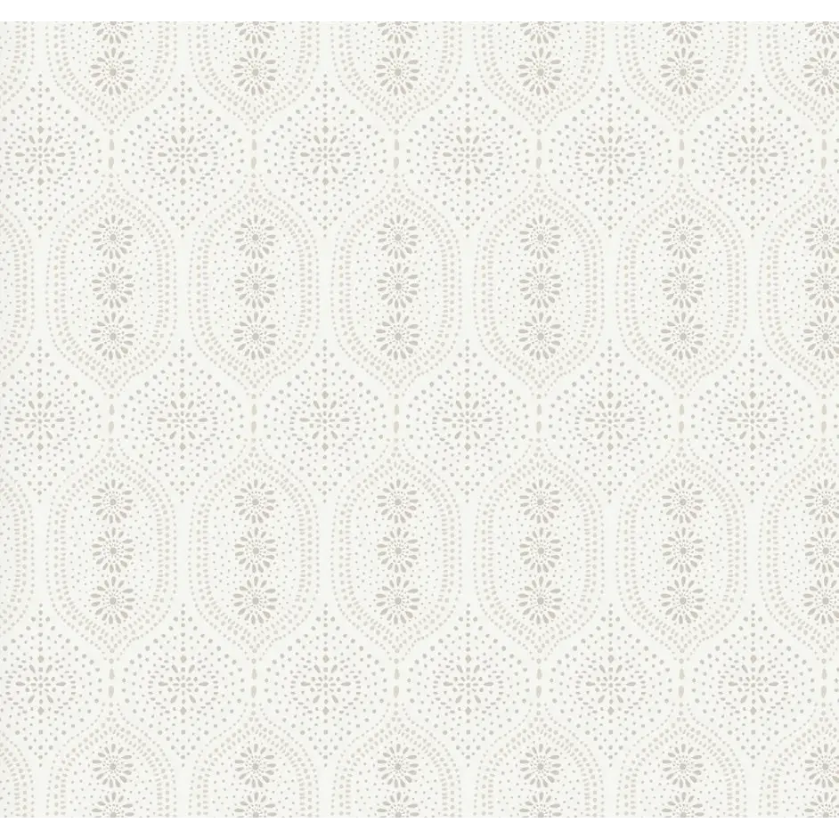 Holloway Wallpaper - Dot Pattern - by Brittany Polatis Design - Sample 1 foot by 1 foot / Neutral - Loomwell Home Goods