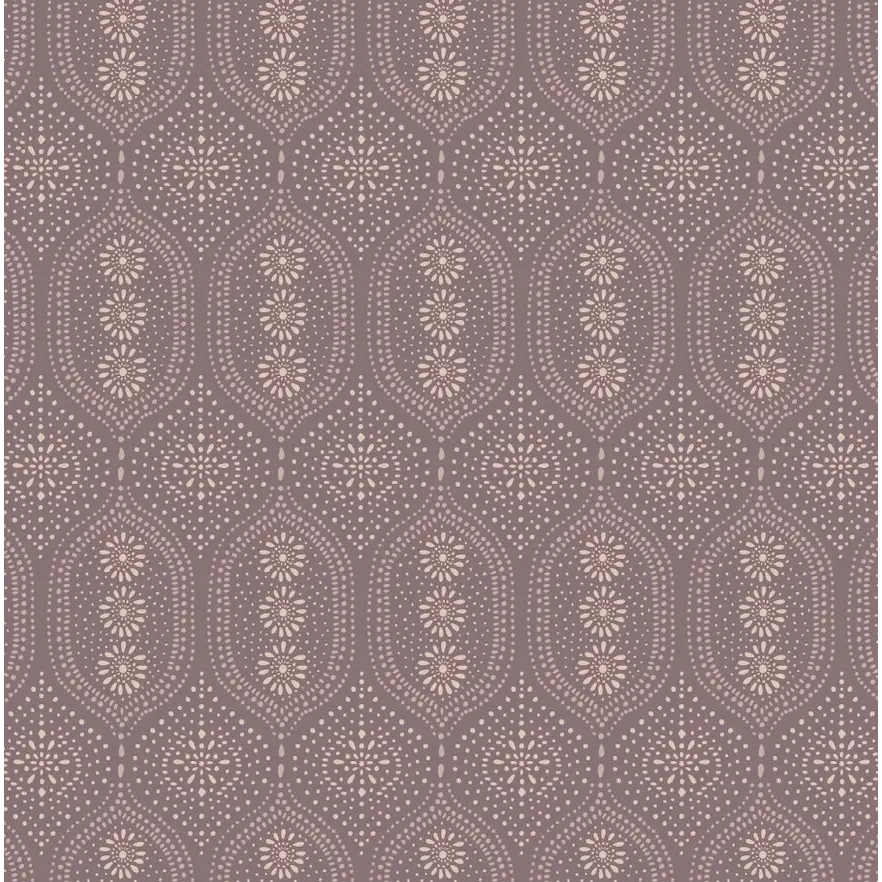 Holloway Wallpaper - Dot Pattern - by Brittany Polatis Design - Sample 1 foot by 1 foot / Plum - Loomwell Home Goods