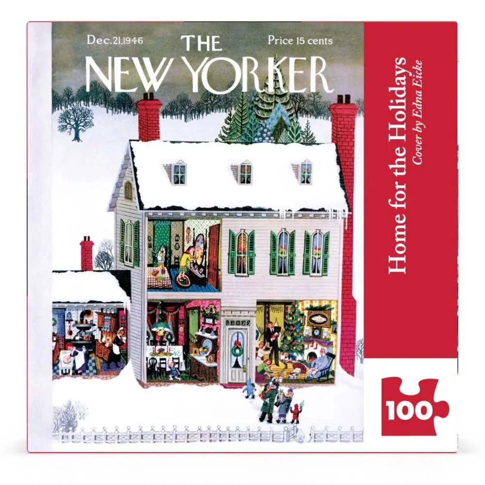 Mini Puzzle - Home for the Holidays - 100 Piece - New York Puzzle Company