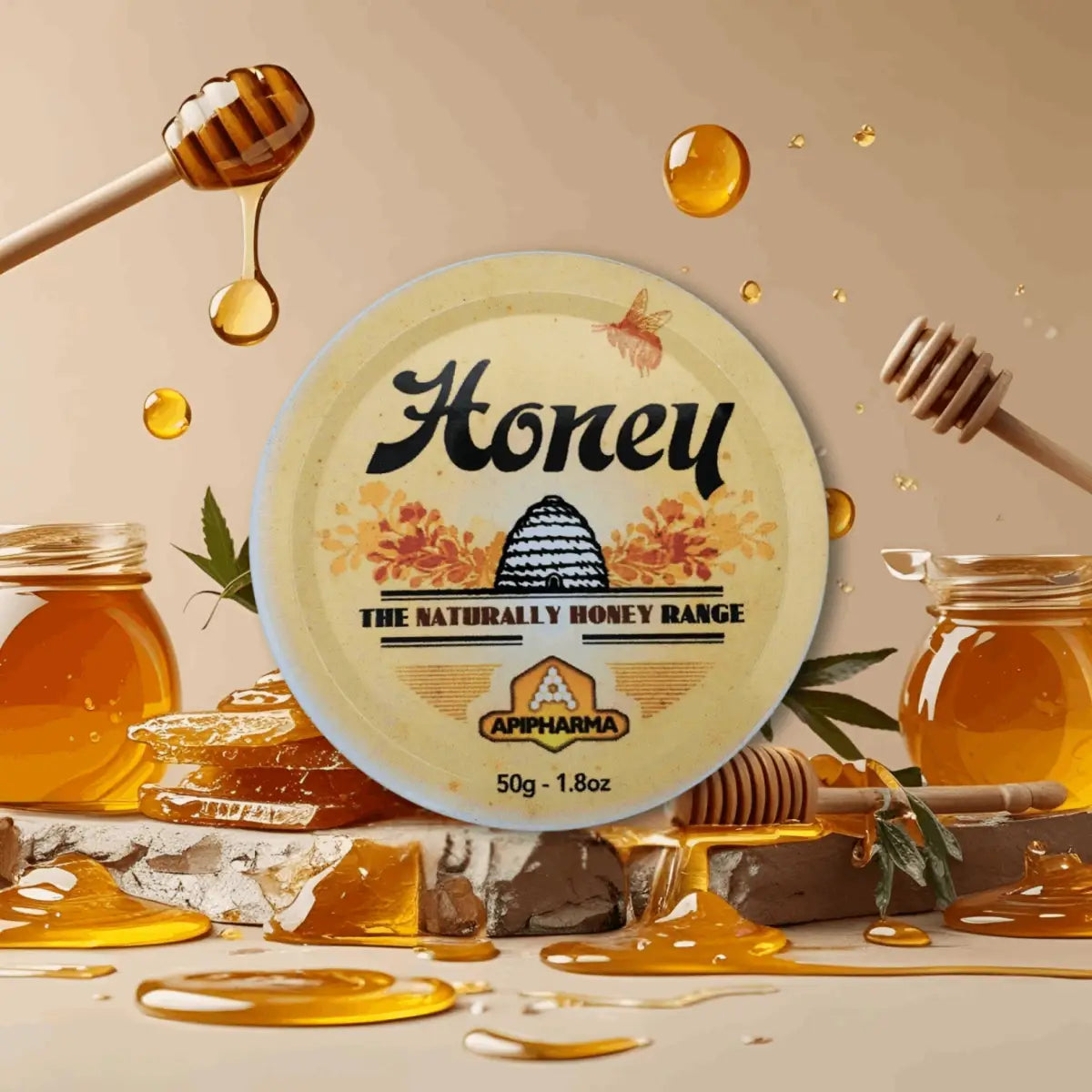 Honey - French Gourmet Natural Candy Tin - Apipharma - Bonbon USA France