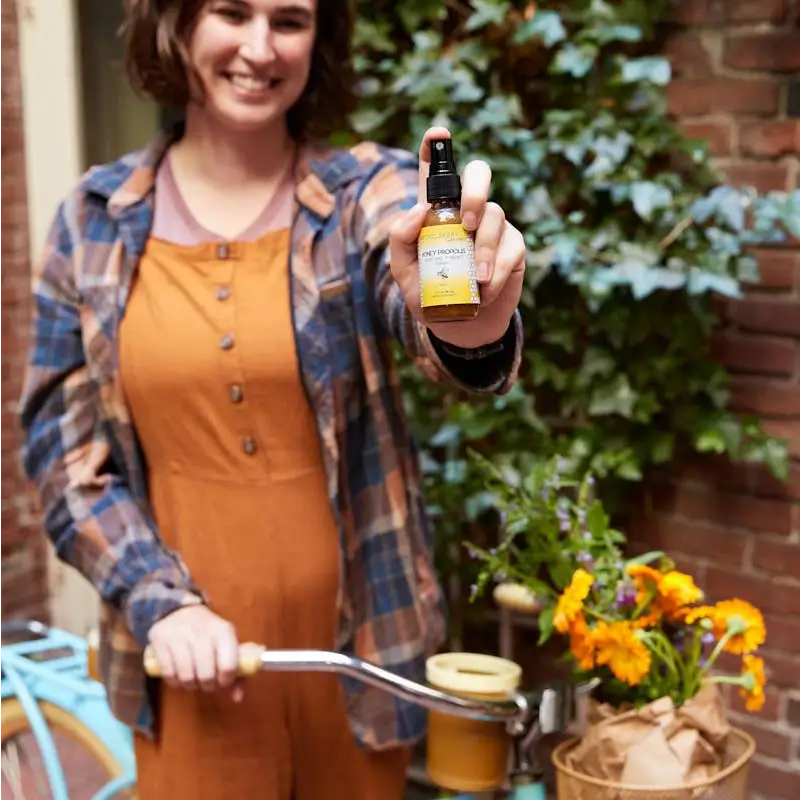 Herbal Honey Tonic Spray - Honey Propolis - Sore Throat Relief - Mickelberry Gardens