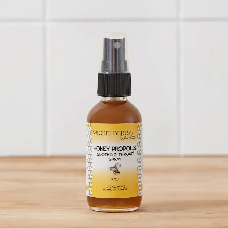 Herbal Honey Tonic Spray - Honey Propolis - Sore Throat Relief - Mickelberry Gardens