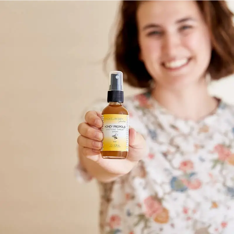 Herbal Honey Tonic Spray - Honey Propolis - Sore Throat Relief - Mickelberry Gardens