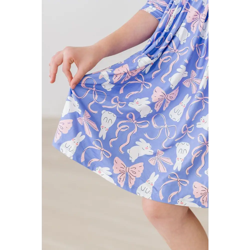 Hop Skip & Twirl 3/4 Sleeve Pocket Twirl Dress - Mila & Rose ®