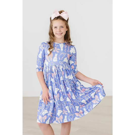 Hop Skip & Twirl 3/4 Sleeve Pocket Twirl Dress - Mila & Rose ®
