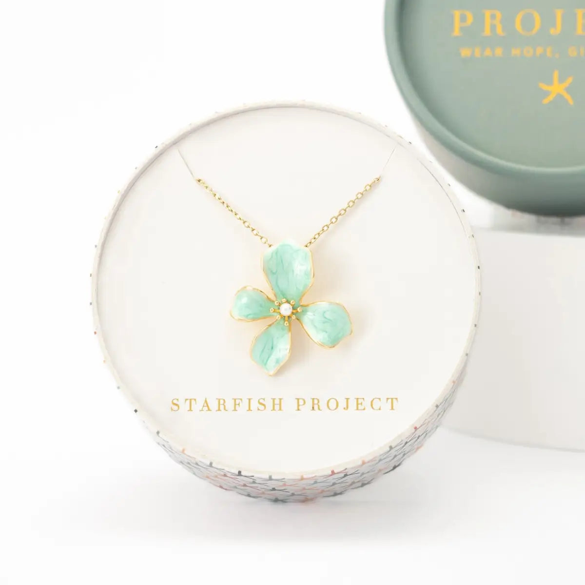 Hope in Bloom Necklace in Mint - Starfish Project