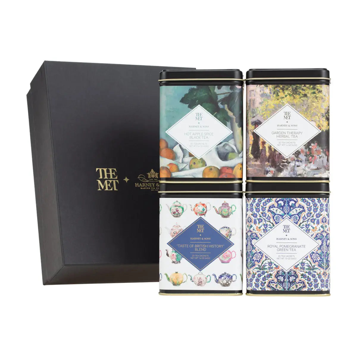 Hot Apple Spice Black Tea - Tin of 20 Sachets - Sachets / The Met Gift - Harney & Sons Fine Teas