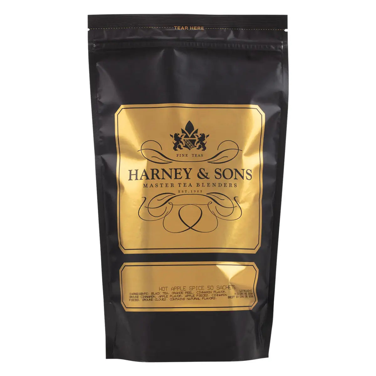 Hot Apple Spice Tea - Sachets / Bag of 50 Sachets - Harney & Sons Fine Teas
